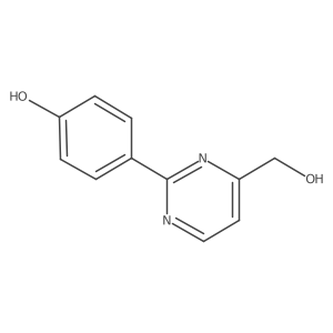 2-(4-Hydroxyphenyl)-4-pyrimidinemethanol Structure
