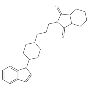 1H-Isoindole-1,3(2H)-dione, hexahydro-2-[3-[4-(1H-indazol-1-yl)-1-piperidinyl]propyl]-, cis-结构式