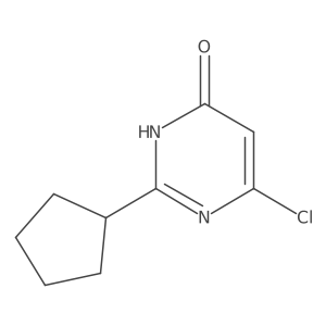 6-Chloro-2-cyclopentylpyrimidin-4(3H)-one Structure