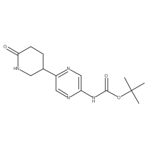 Tert-butyl 5-(6-oxopiperidin-3-yl)pyrazin-2-ylcarbamate Structure