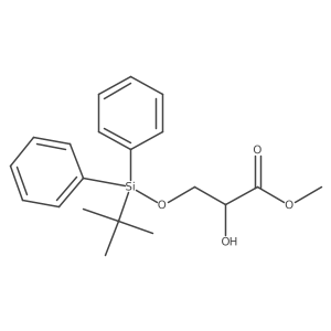 METHYL 3-t-BUTYLDIPHENYLSILYLOXY-2-HYDROXYPROPIONATE结构式