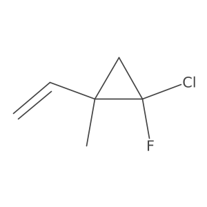 1-Chloro-2-ethenyl-1-fluoro-2-methylcyclopropane结构式