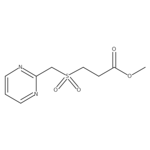 Methyl 3-(pyrimidin-2-ylmethanesulfonyl)propanoate Structure