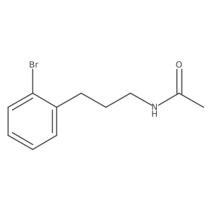 N-[3-(2-bromophenyl)propyl]acetamide Structure
