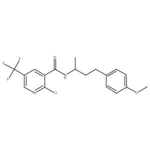 2-chloro-N-[4-(4-methoxyphenyl)butan-2-yl]-5-(trifluoromethyl)pyridine-3-carboxamide Structure