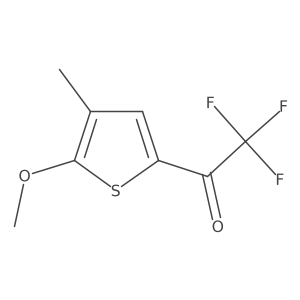 2,2,2-Trifluoro-1-(5-methoxy-4-methylthiophen-2-yl)ethanone Structure