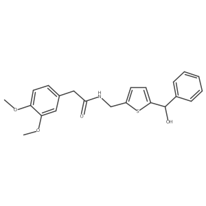 2-(3,4-dimethoxyphenyl)-N-((5-(hydroxy(phenyl)methyl)thiophen-2-yl)methyl)acetamide Structure
