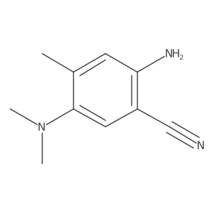 2-Amino-5-(dimethylamino)-4-methylbenzonitrile结构式