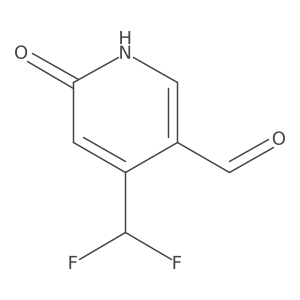 4-(Difluoromethyl)-6-hydroxynicotinaldehyde结构式