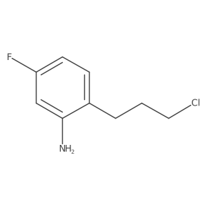2-(3-Chloropropyl)-5-fluoroaniline结构式