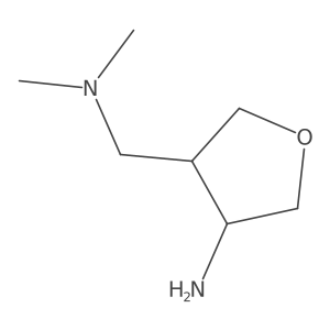 rac-(3R,4R)-4-[(dimethylamino)methyl]oxolan-3-amine Structure