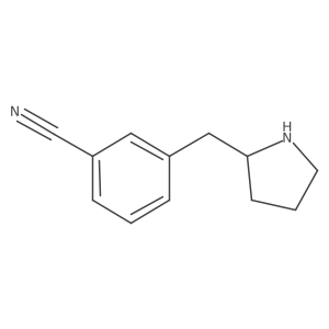 3-[(Pyrrolidin-2-yl)methyl]benzonitrile Structure