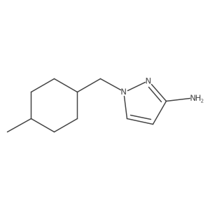 1-[(4-Methylcyclohexyl)methyl]-1H-pyrazol-3-amine结构式