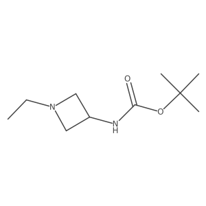 tert-Butyl n-(1-ethylazetidin-3-yl)carbamate Structure