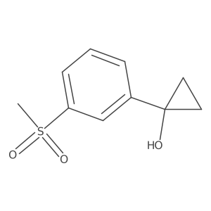 1-(3-Methanesulfonylphenyl)cyclopropan-1-ol Structure