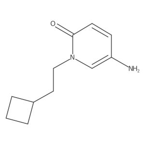 5-Amino-1-(2-cyclobutylethyl)-1,2-dihydropyridin-2-one结构式