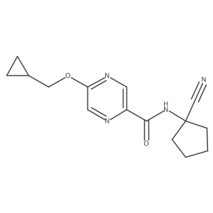 N-(1-Cyanocyclopentyl)-5-(cyclopropylmethoxy)pyrazine-2-carboxamide Structure