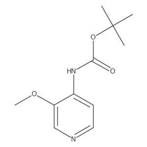 N-Boc-3-methoxypyridin-4-amine结构式