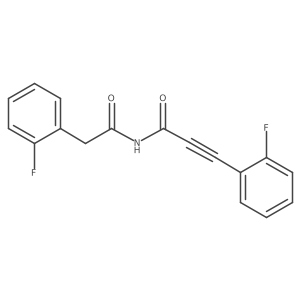 3-(2-Fluorophenyl)-N-(2-(2-fluorophenyl)acetyl)propiolamide Structure
