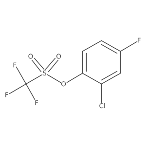 2-Chloro-4-fluorophenyl trifluoromethanesulfonate结构式