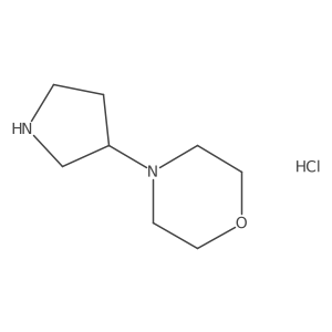 4-(Pyrrolidin-3-YL)morpholine hydrochloride Structure
