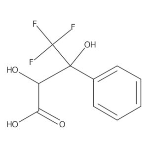 4,4,4-Trifluoro-2,3-dihydroxy-3-phenylbutanoic acid结构式