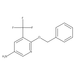 6-(Benzyloxy)-5-(trifluoromethyl)pyridin-3-amine Structure