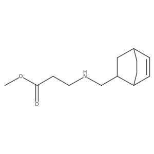 Methyl 3-[({bicyclo[2.2.2]oct-5-en-2-yl}methyl)amino]propanoate结构式