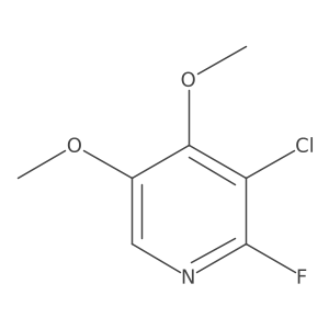 3-Chloro-2-fluoro-4,5-dimethoxypyridine Structure
