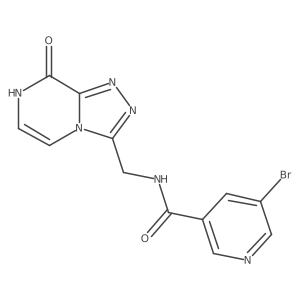 5-bromo-N-((8-hydroxy-[1,2,4]triazolo[4,3-a]pyrazin-3-yl)methyl)nicotinamide结构式