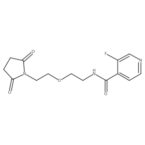 N-(2-(2-(2,5-dioxopyrrolidin-1-yl)ethoxy)ethyl)-3-fluoroisonicotinamide结构式