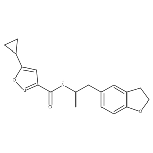 5-cyclopropyl-N-(1-(2,3-dihydrobenzofuran-5-yl)propan-2-yl)isoxazole-3-carboxamide Structure