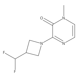 3-(3-(difluoromethyl)azetidin-1-yl)-1-methylpyrazin-2(1H)-one Structure