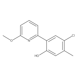 4-chloro-2-(6-methoxy-2-pyridinyl)-5-methylPhenol Structure