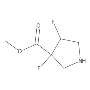 Methyl 3,4-difluoropyrrolidine-3-carboxylate结构式