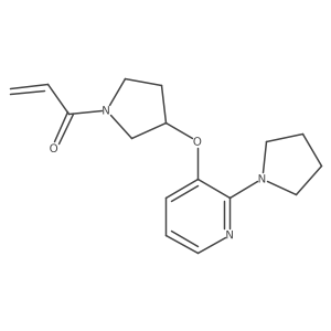 1-(3-{[2-(Pyrrolidin-1-yl)pyridin-3-yl]oxy}pyrrolidin-1-yl)prop-2-en-1-one Structure