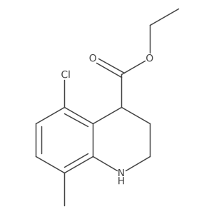 CCOC(=O)C1CCNc2c(C)ccc(Cl)c21结构式