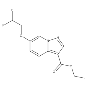 Ethyl 6-(2,2-difluoroethoxy)pyrazolo[1,5-A]pyridine-3-carboxylate Structure