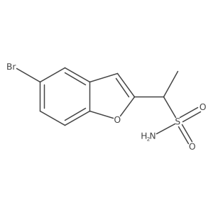 1-(5-Bromo-1-benzofuran-2-yl)ethane-1-sulfonamide结构式