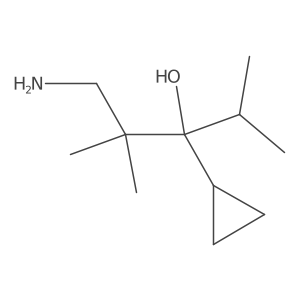 1-Amino-3-cyclopropyl-2,2,4-trimethylpentan-3-ol Structure