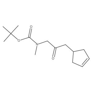 tert-butyl N-[3-(cyclopent-3-en-1-yl)-2-oxopropyl]-N-methylcarbamate Structure
