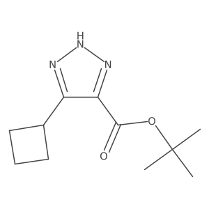 tert-butyl 5-cyclobutyl-1H-1,2,3-triazole-4-carboxylate Structure