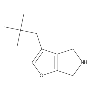 3-(2,2-dimethylpropyl)-4H,5H,6H-furo[2,3-c]pyrrole结构式