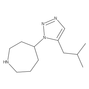 4-[5-(2-methylpropyl)-1H-1,2,3-triazol-1-yl]azepane Structure