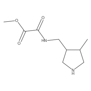 rac-methyl ({[(3R,4R)-4-methylpyrrolidin-3-yl]methyl}carbamoyl)formate结构式