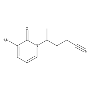 4-(3-Amino-2-oxo-1,2-dihydropyridin-1-yl)pentanenitrile结构式