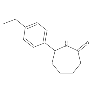 7-(4-Ethylphenyl)azepan-2-one Structure