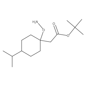 Tert-butyl 2-[1-(aminooxy)-4-(propan-2-yl)cyclohexyl]acetate结构式