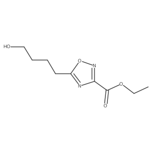 Ethyl 5-(4-hydroxybutyl)-1,2,4-oxadiazole-3-carboxylate Structure