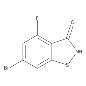 6-Bromo-4-fluorobenzo[d]isothiazol-3(2H)-one结构式